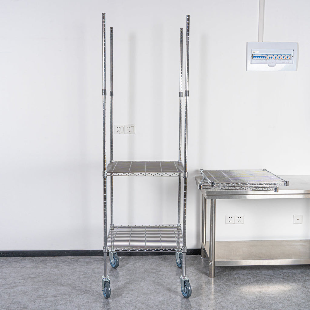 Chef 101 74" NSF Chrome Mobile Shelving Post - 4 count box