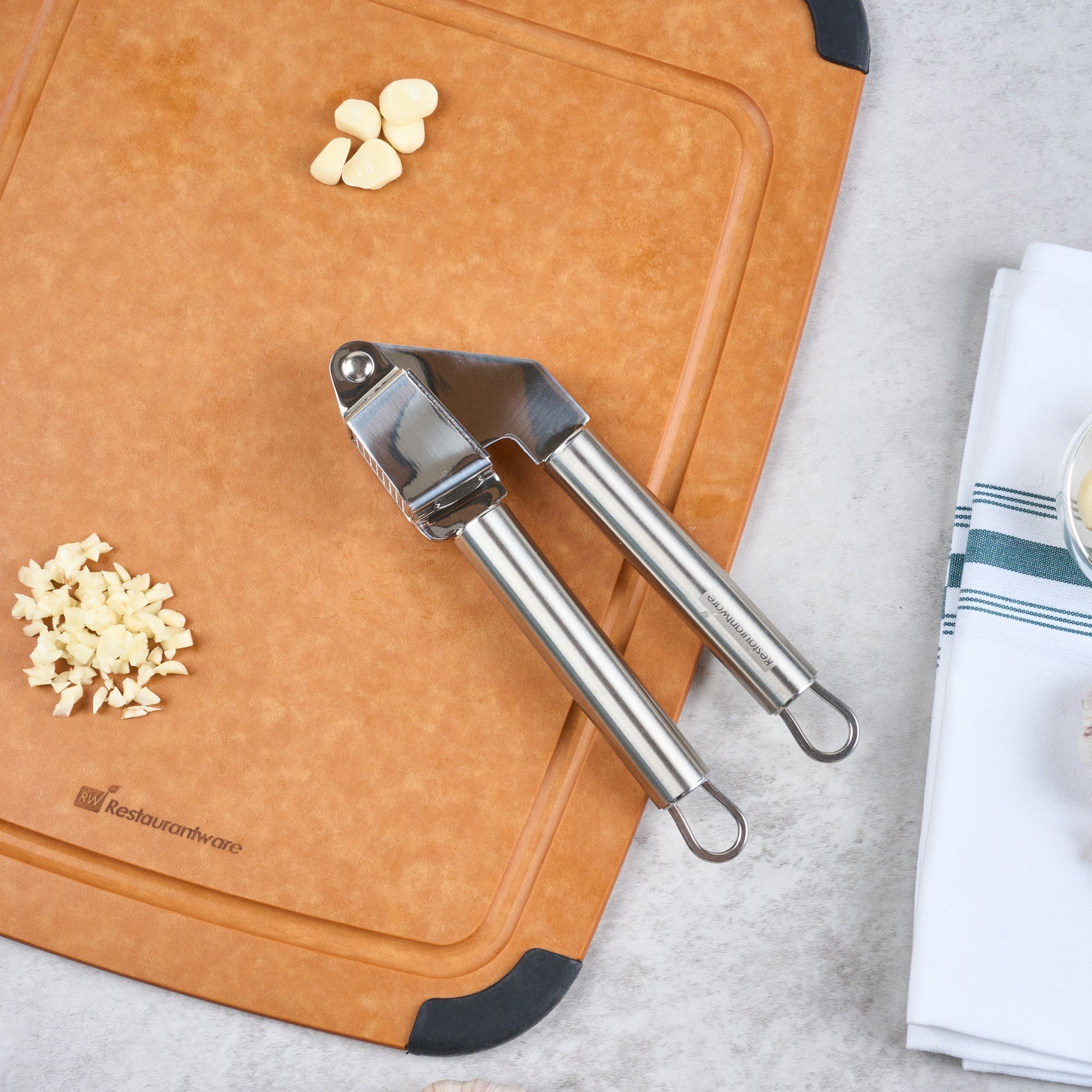 German Standard Stainless Steel Garlic Press - 1 count box