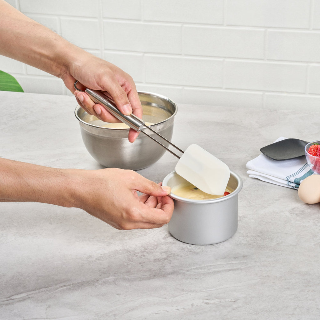German Standard Silicone Spatula - with Stainless Steel Handle - 11'' - 1 count box