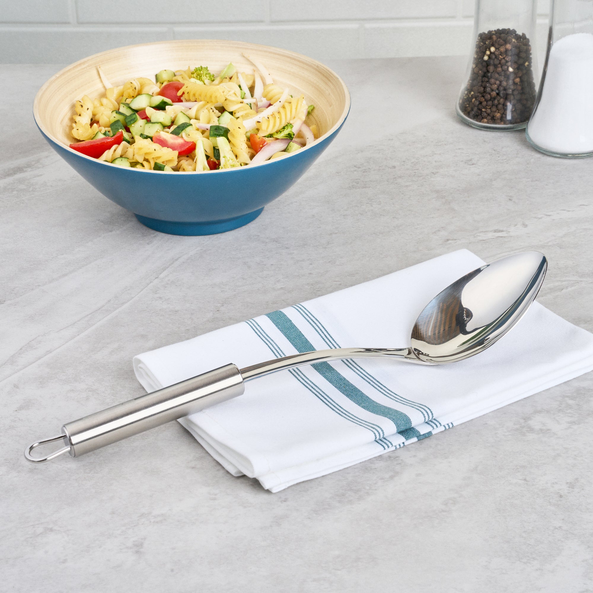 German Standard Stainless Steel Serving Spoon - Solid - 12 1/4'' - 1 count box