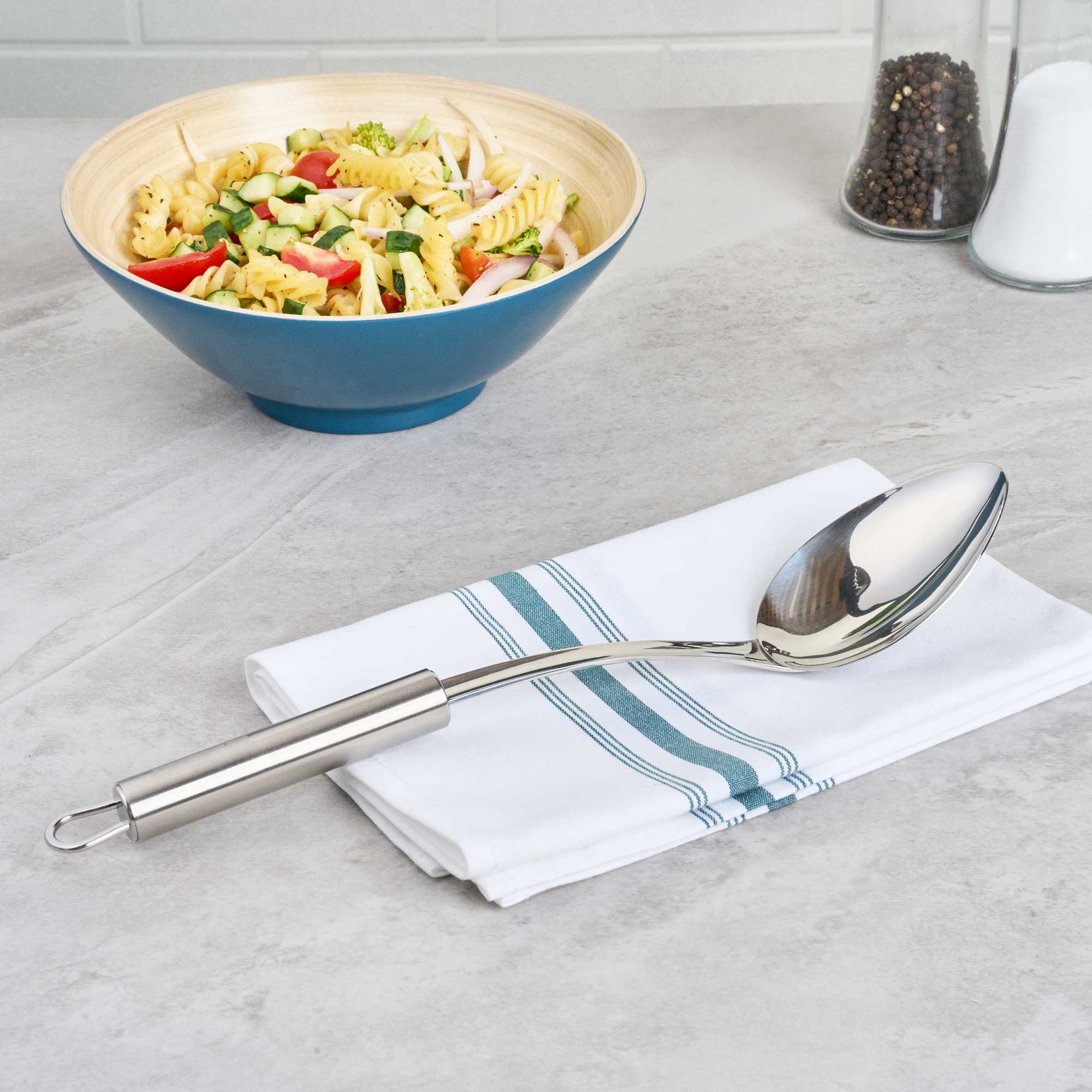 German Standard Stainless Steel Serving Spoon - Solid - 12 1/4'' - 6 count box