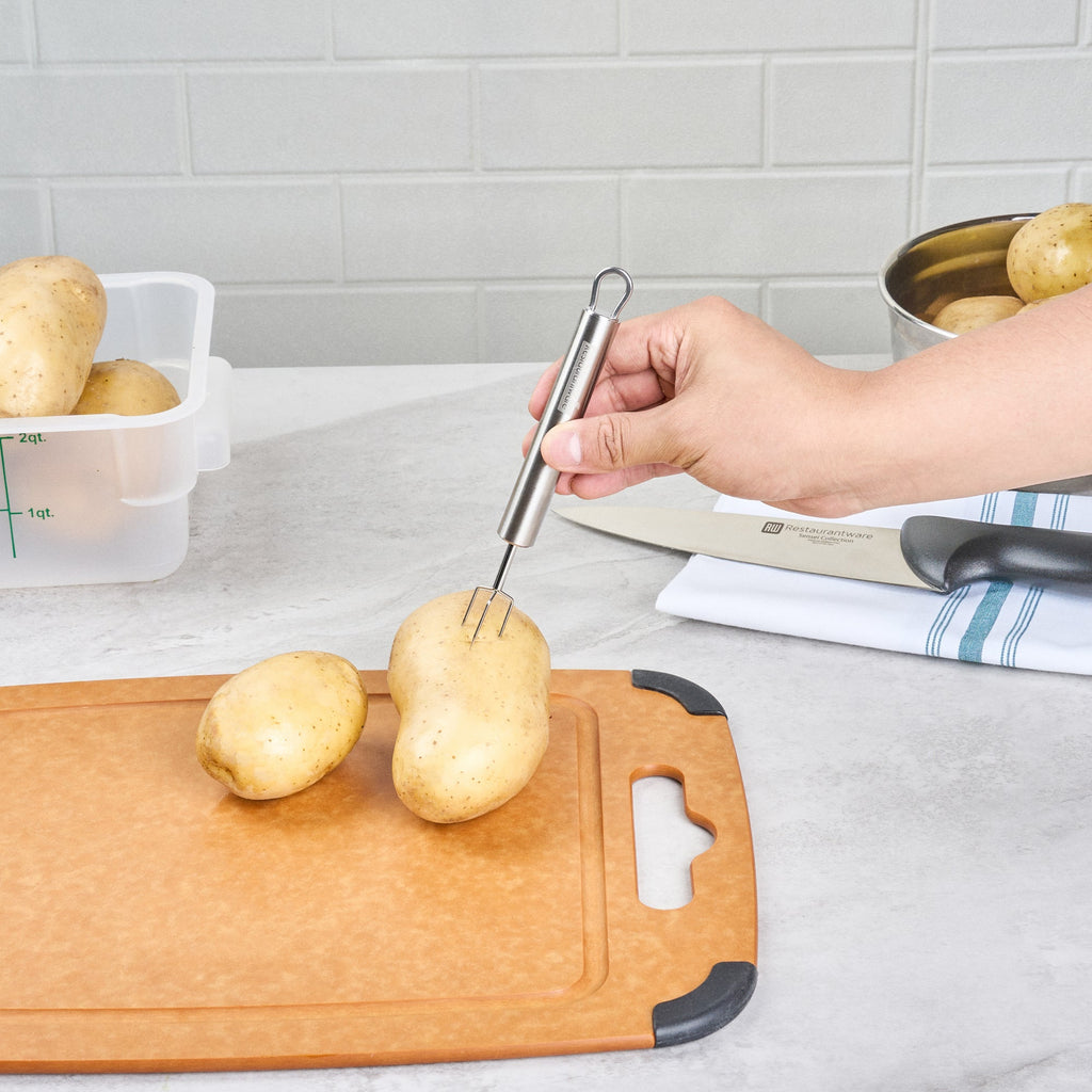 German Standard Stainless Steel Potato Fork - 6'' - 24 count box