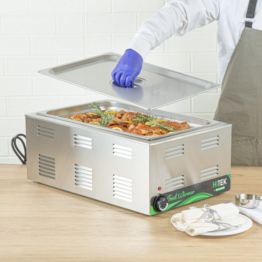 Kitchen Tek Stainless Steel Lid - Fits Full Size Steam Table Pan - 12 count box