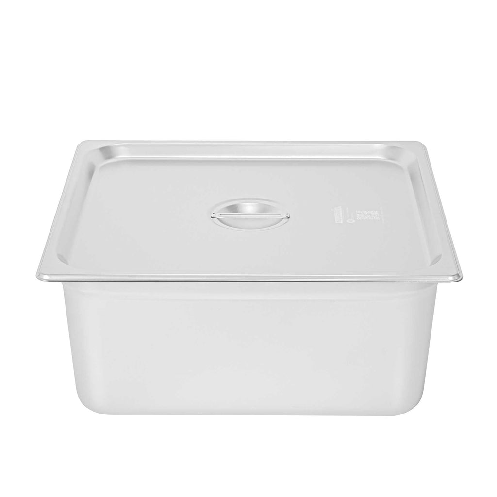 Kitchen Tek Stainless Steel Lid - Fits 2/3 Size Steam Table Pan - 1 count box
