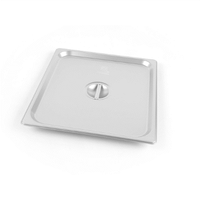 Kitchen Tek Stainless Steel Lid - Fits 2/3 Size Steam Table Pan - 12 count box