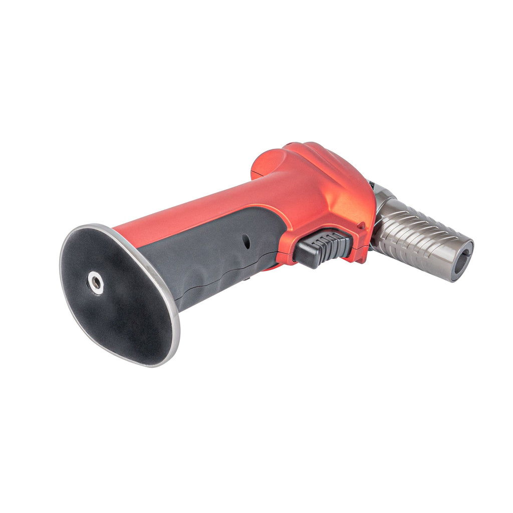 RW Pyro Red Butane Kitchen Torch - Adjustable Dial, Rotating Angle - 4 1/4'' x 2 3/4'' x 6'' - 1 count box