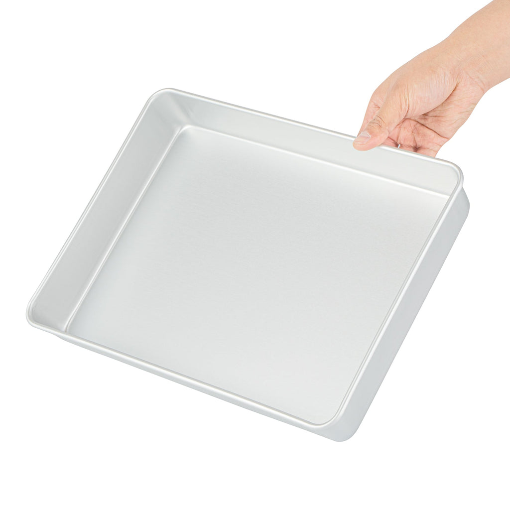 Met Lux Rectangle Aluminum Cake Pan - 13" x 9" x 2" - 12 count box