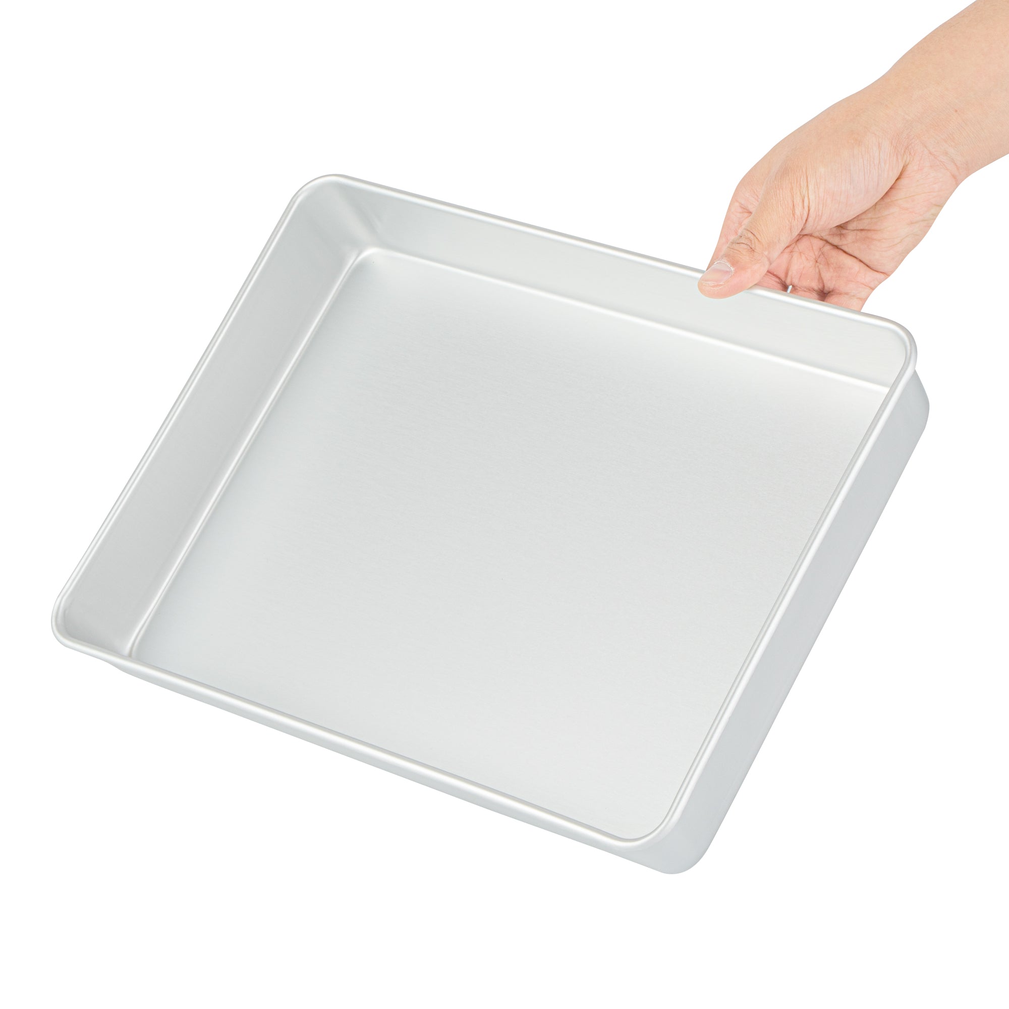 Met Lux Rectangle Aluminum Cake Pan - 13" x 9" x 2" - 12 count box