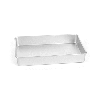 Met Lux Rectangle Aluminum Cake Pan - 13" x 9" x 2" - 12 count box