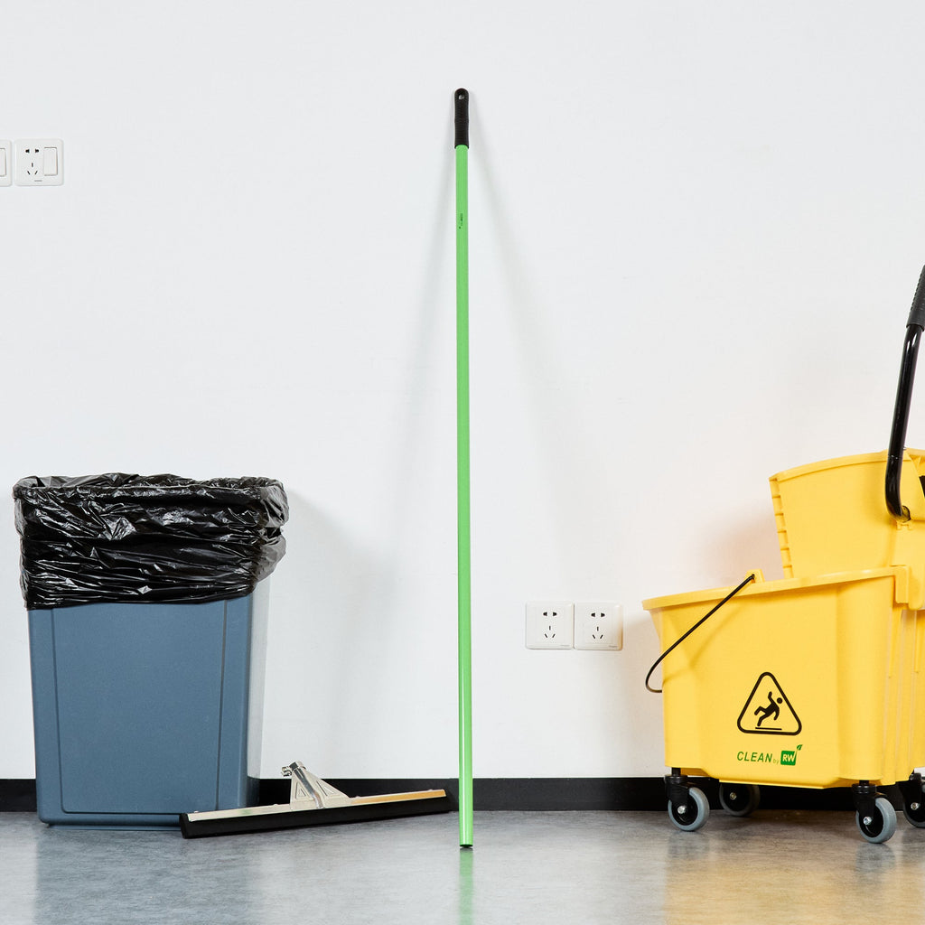 Clean Tek Professional Green Steel Handle - for Floor Squeegee - 55" - 1 count box