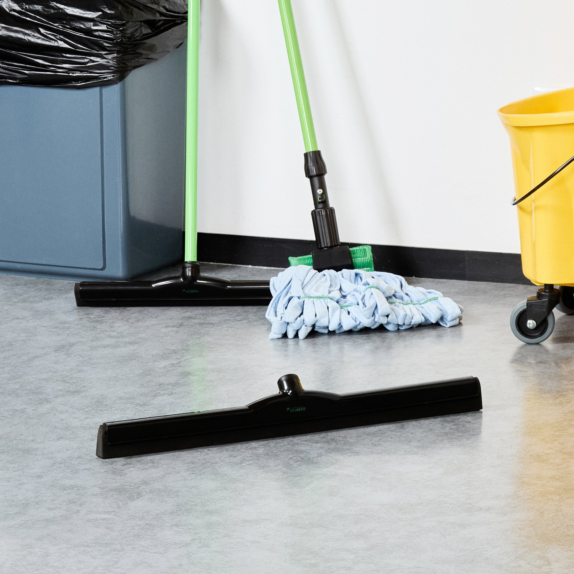Clean Tek Professional Black Plastic Floor Squeegee - 24" - 1 count box