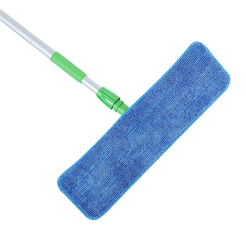 Clean Tek Professional Green Microfiber Mop - with Wet Mop Pad - 19 3/4" - 1 count box