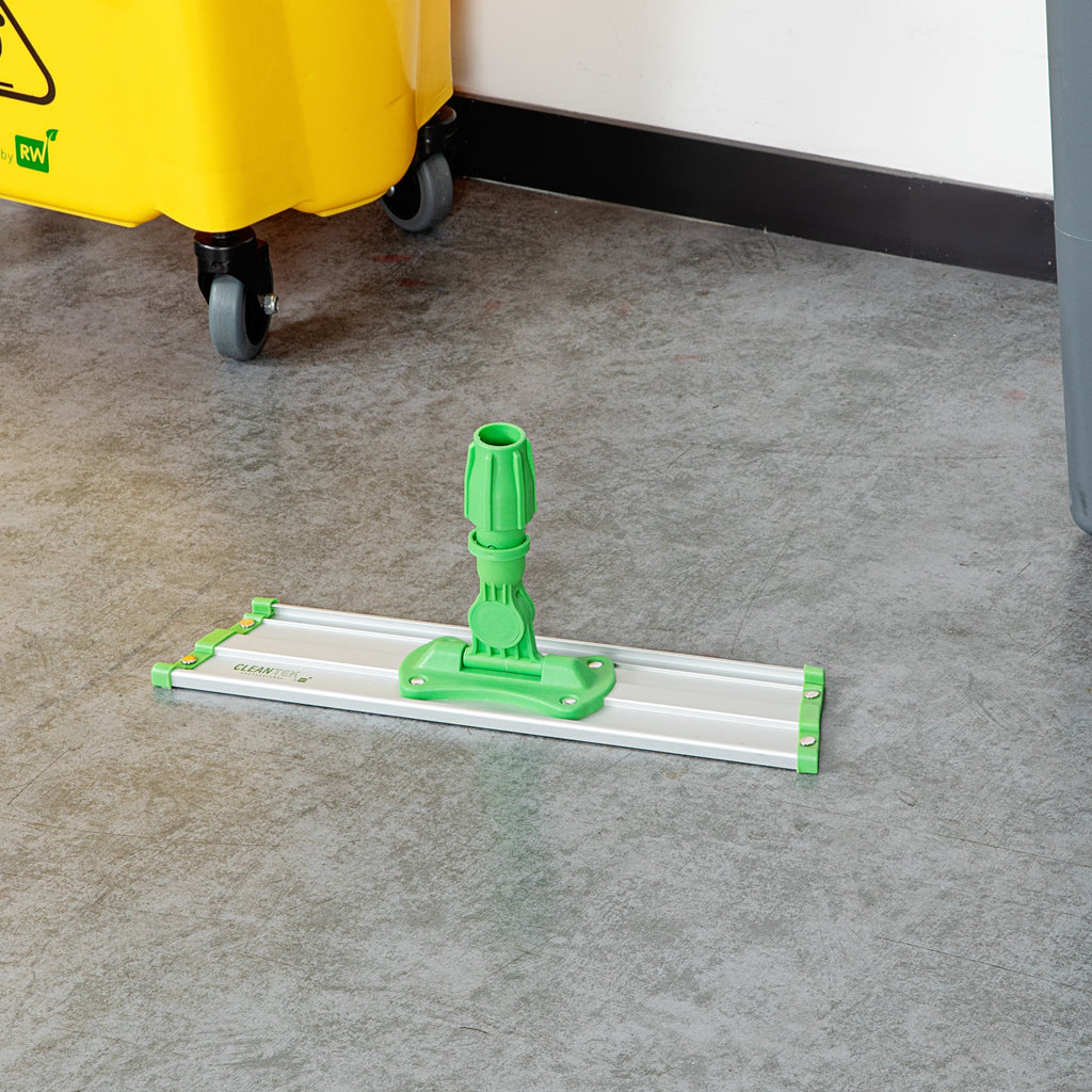 Clean Tek Professional Green Hook & Loop Microfiber Wet / Dry Mop Frame - 16" - 1 count box