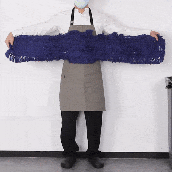 Clean Tek Professional Blue Cotton-Poly Dust Mop Head - 48" x 5" - 1 count box