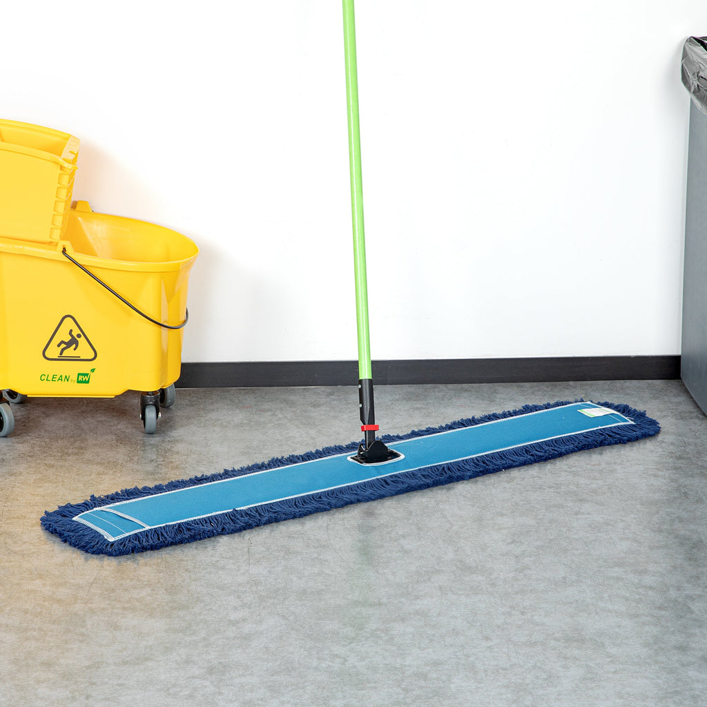 Clean Tek Professional Blue Cotton-Poly Dust Mop Head - 48" x 5" - 1 count box