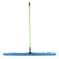 Clean Tek Professional Blue Microfiber Dust / Dry Mop - with 64" Handle - 48" x 5" - 1 count box