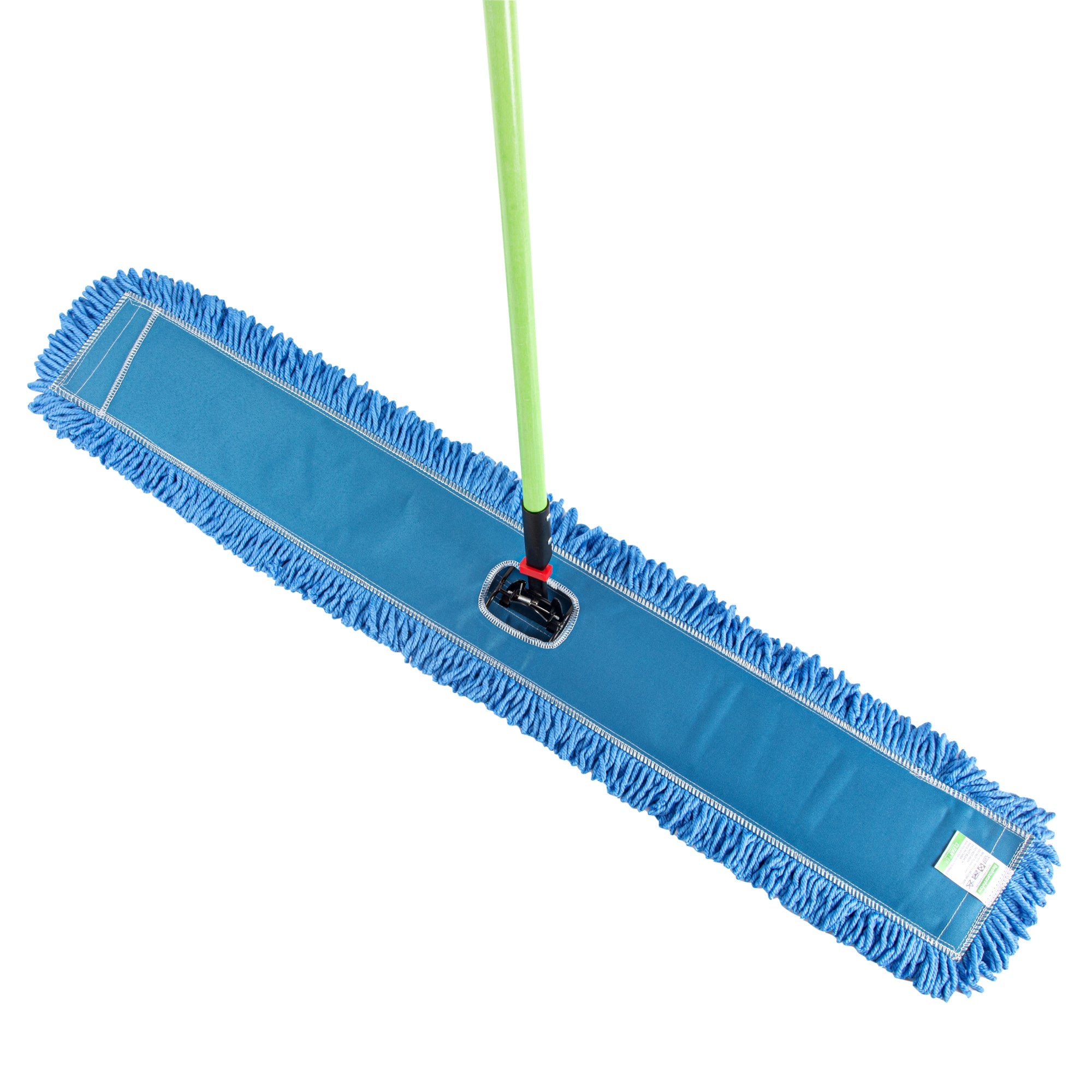 Clean Tek Professional Blue Microfiber Dust / Dry Mop - with 64" Handle - 48" x 5" - 1 count box