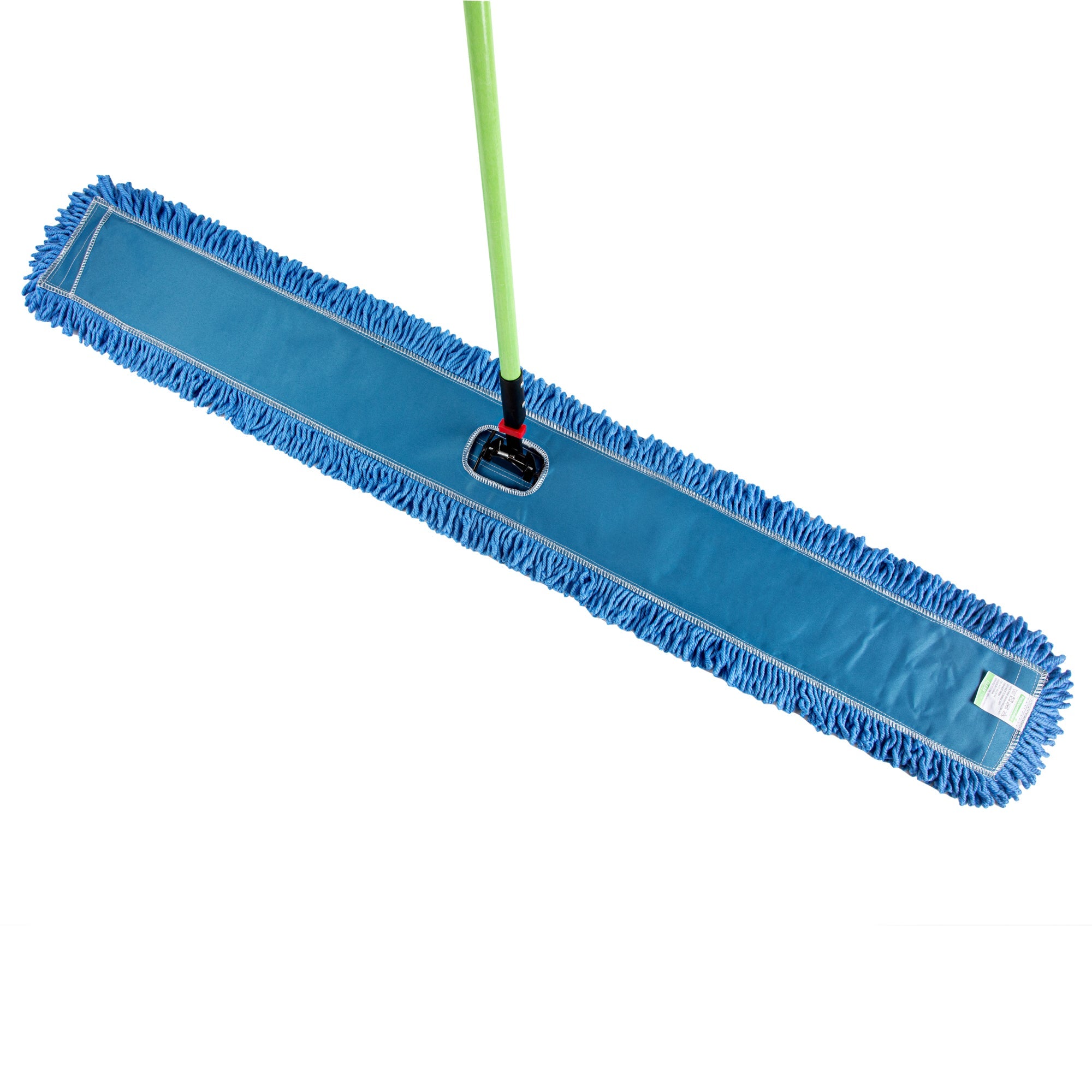 Clean Tek Professional Blue Microfiber Dust / Dry Mop - with 64" Handle - 59 3/4" x 5" - 1 count box