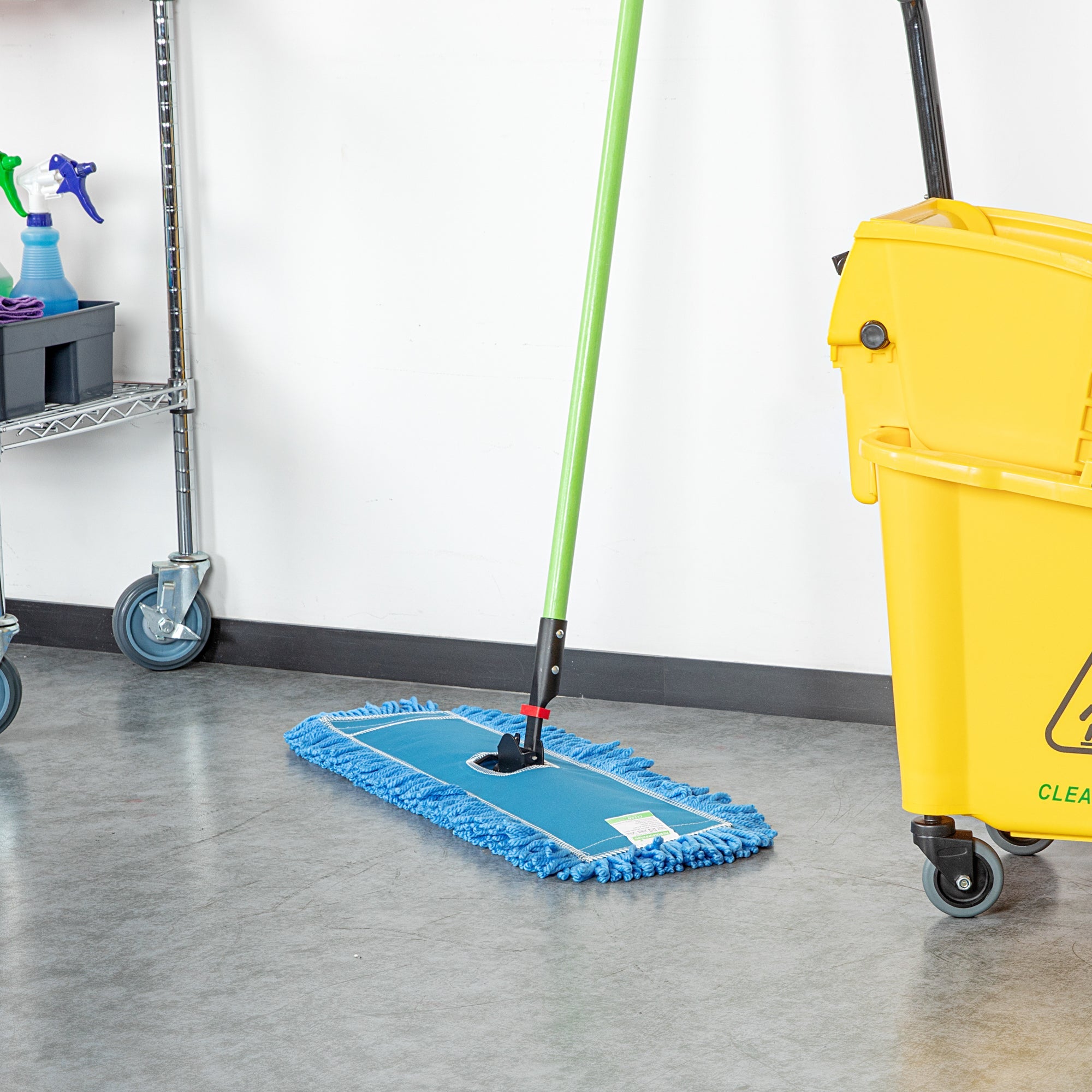 Clean Tek Professional Blue Microfiber Dust / Dry Mop Head - Looped - 24" - 1 count box
