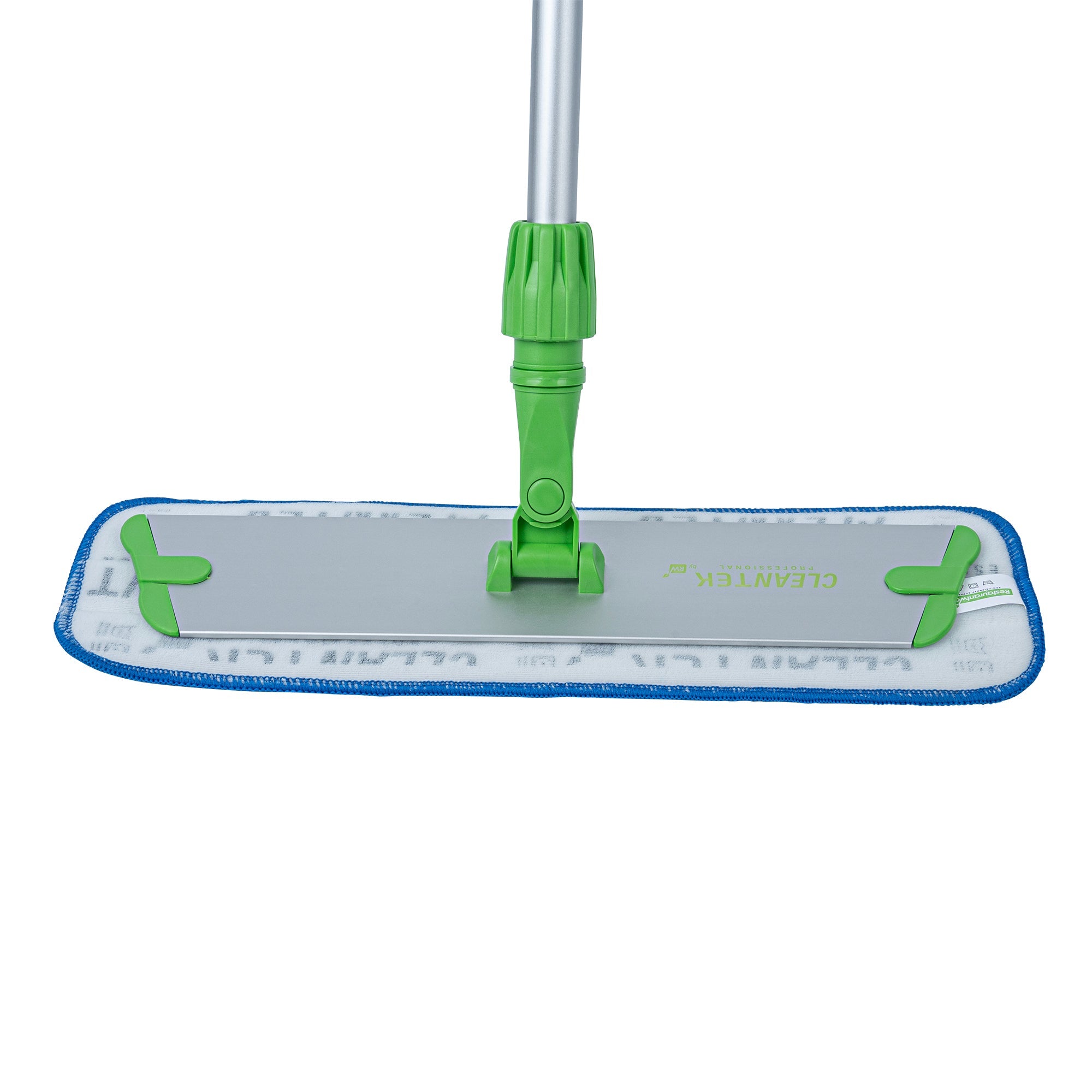 Clean Tek Professional Blue Microfiber Hook and Loop Wet / Dry Mop Pad - 17 1/2" - 1 count box