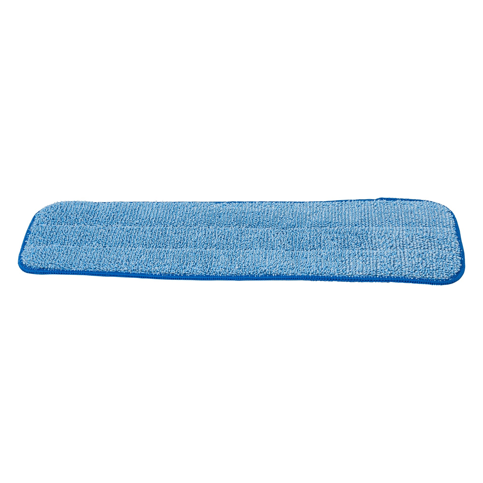 Clean Tek Professional Blue Microfiber Hook and Loop Wet / Dry Mop Pad - 17 1/2" - 1 count box