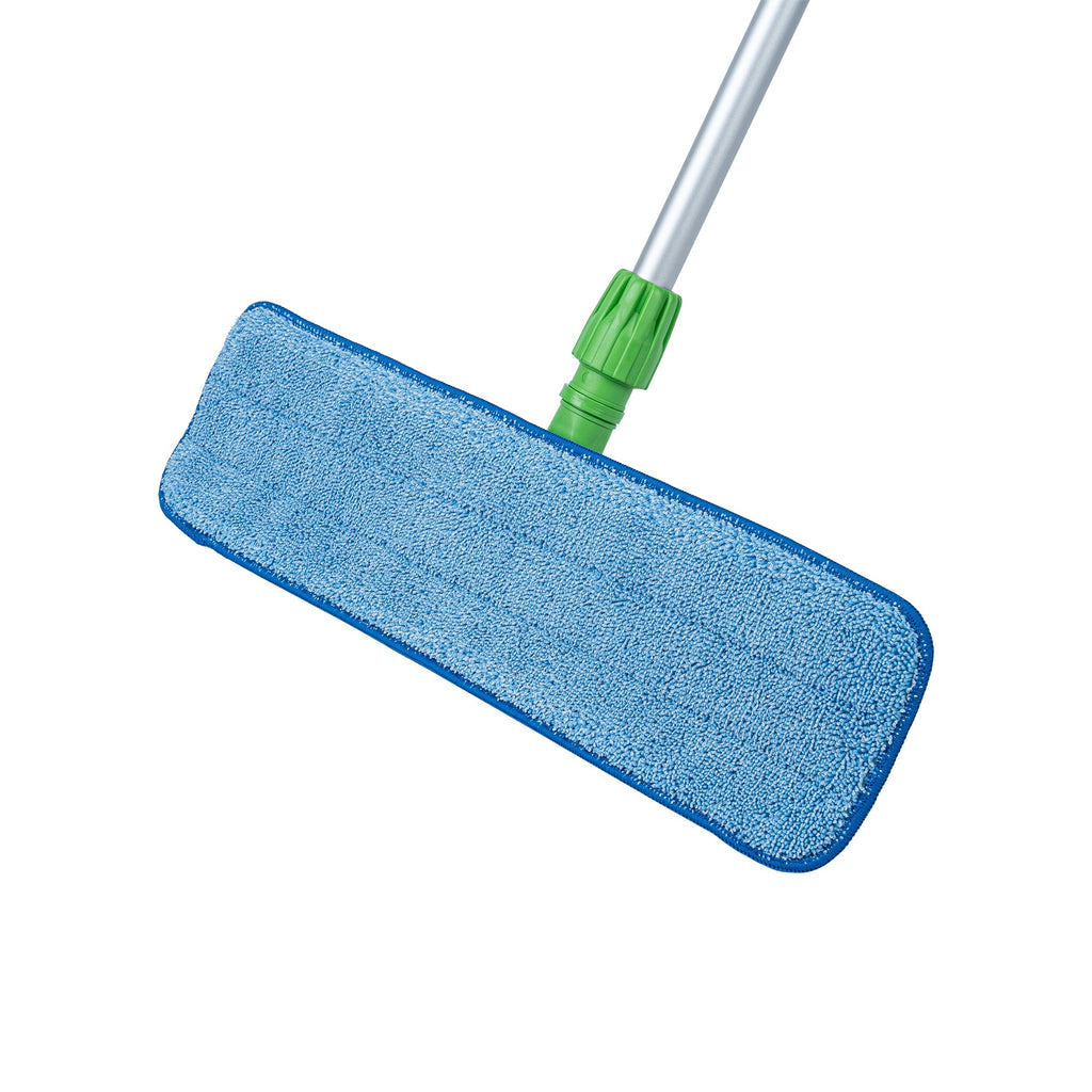 Clean Tek Professional Blue Microfiber Hook and Loop Wet / Dry Mop Pad - 19 1/2" - 1 count box