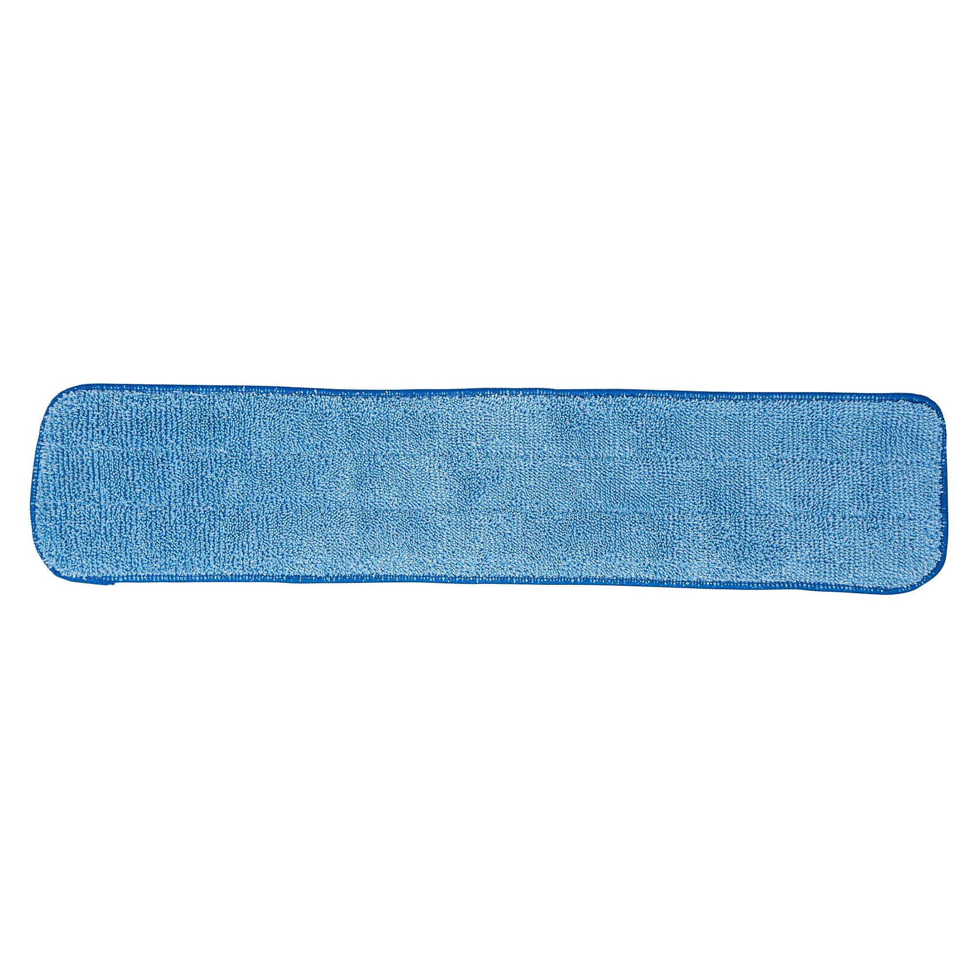 Clean Tek Professional Blue Microfiber Hook and Loop Wet / Dry Mop Pad - 25 1/2" - 1 count box