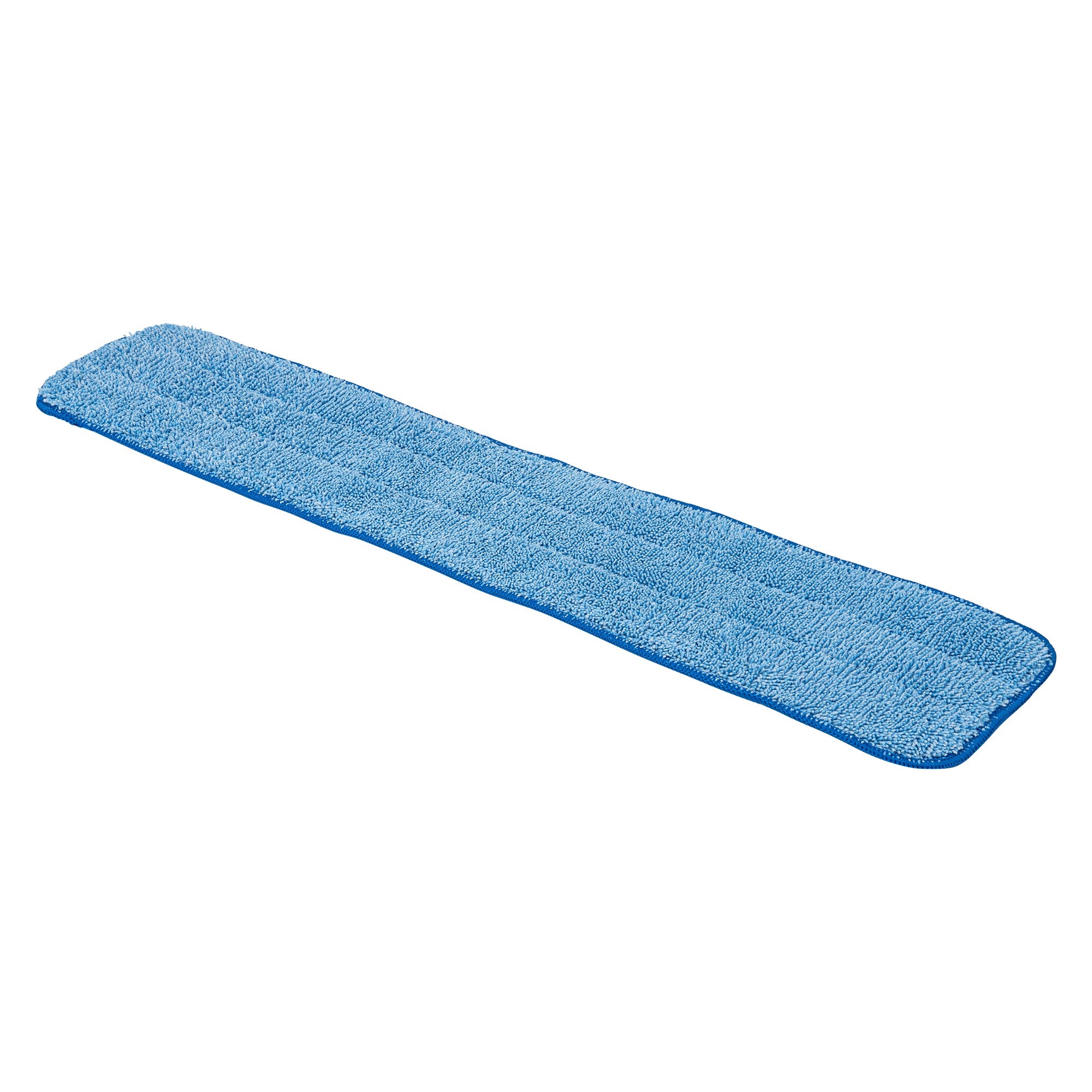 Clean Tek Professional Blue Microfiber Hook and Loop Wet / Dry Mop Pad - 25 1/2" - 1 count box