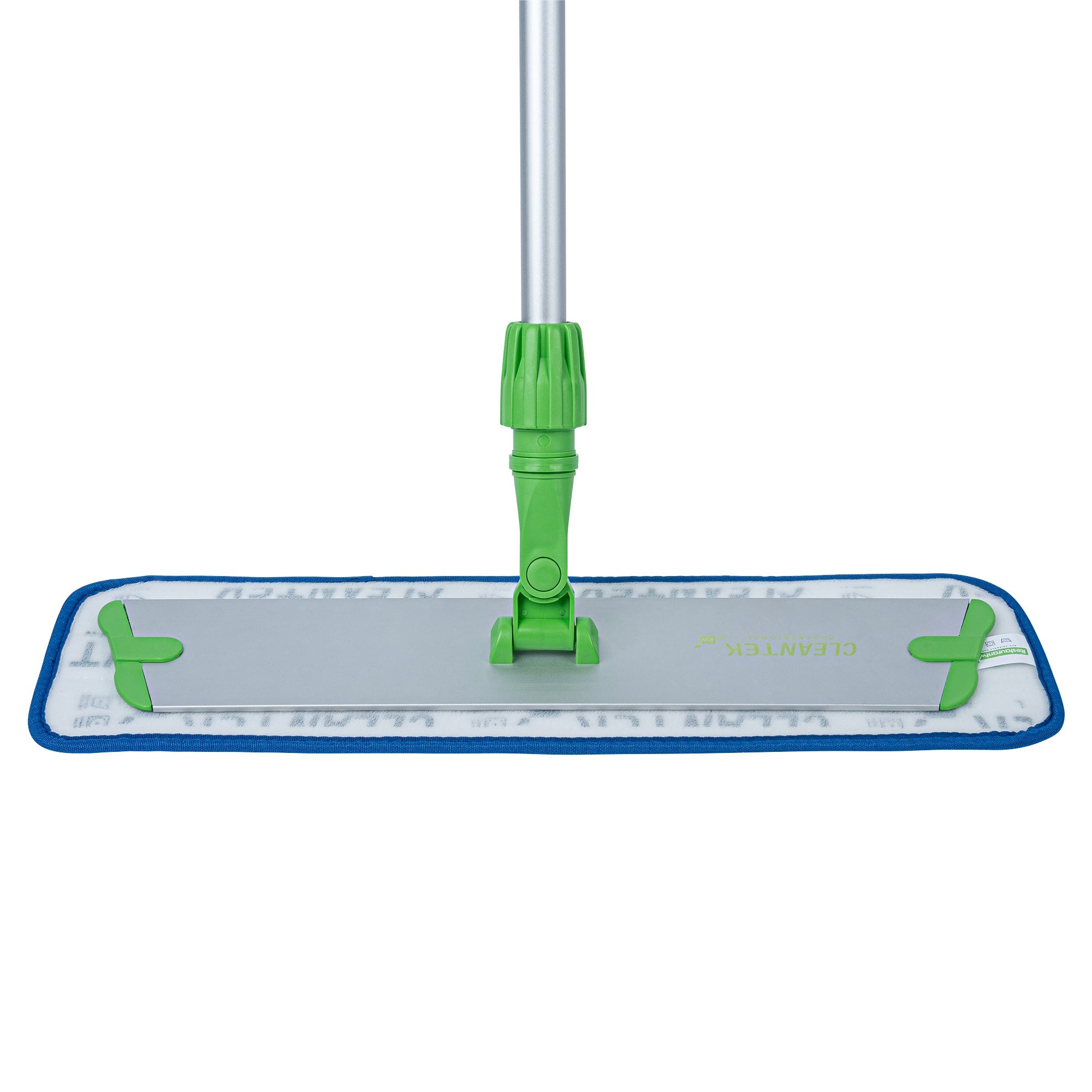 Clean Tek Professional Blue Microfiber Hook and Loop Wet / Dry Mop Pad - Zig Zag - 19 1/2" - 1 count box