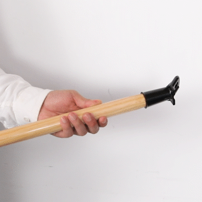Clean Tek Professional Wood Bolt Tip Push Broom Handle - 60" - 1 count box