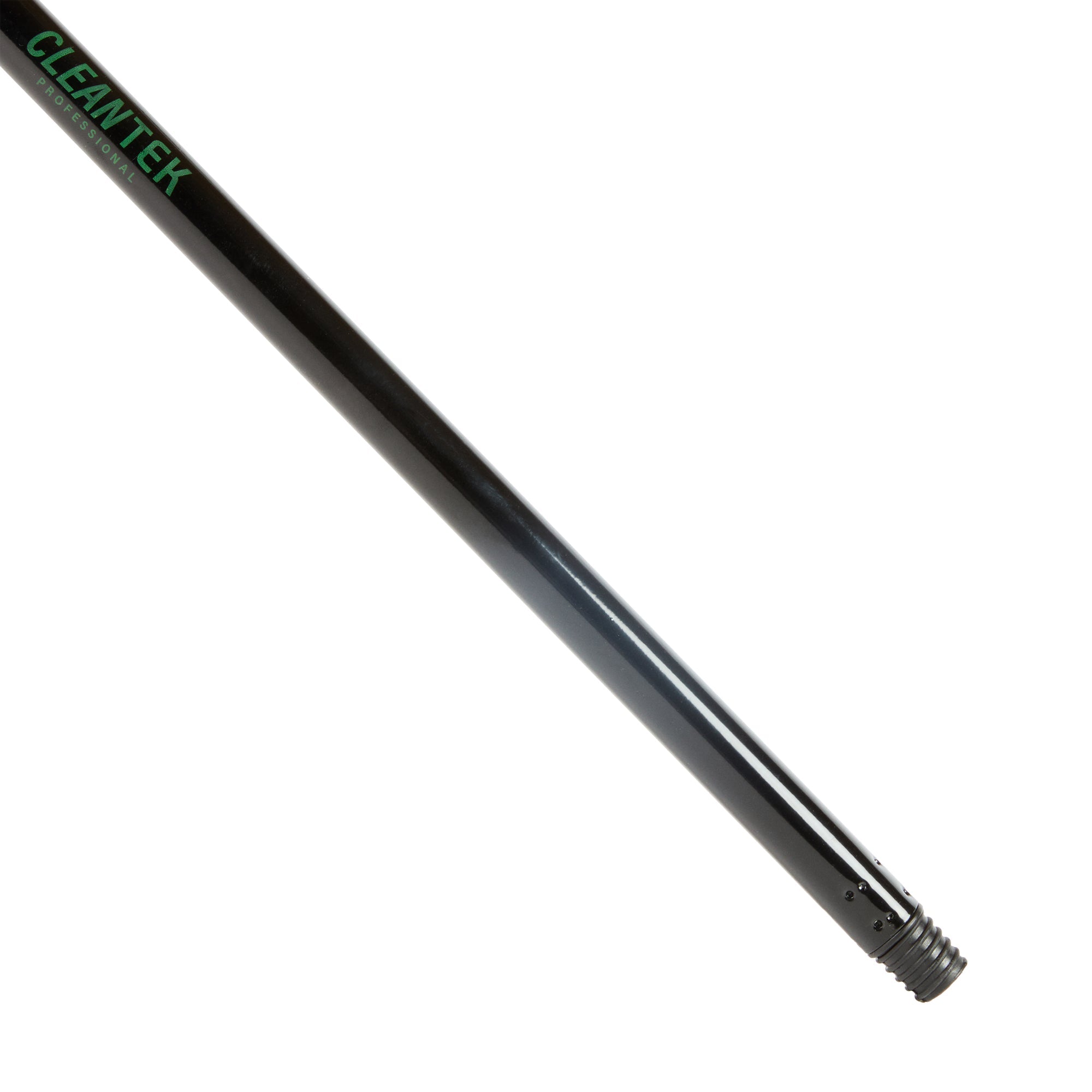 Clean Tek Professional Black Steel Angled Broom Handle - Threaded - 48" - 1 count box