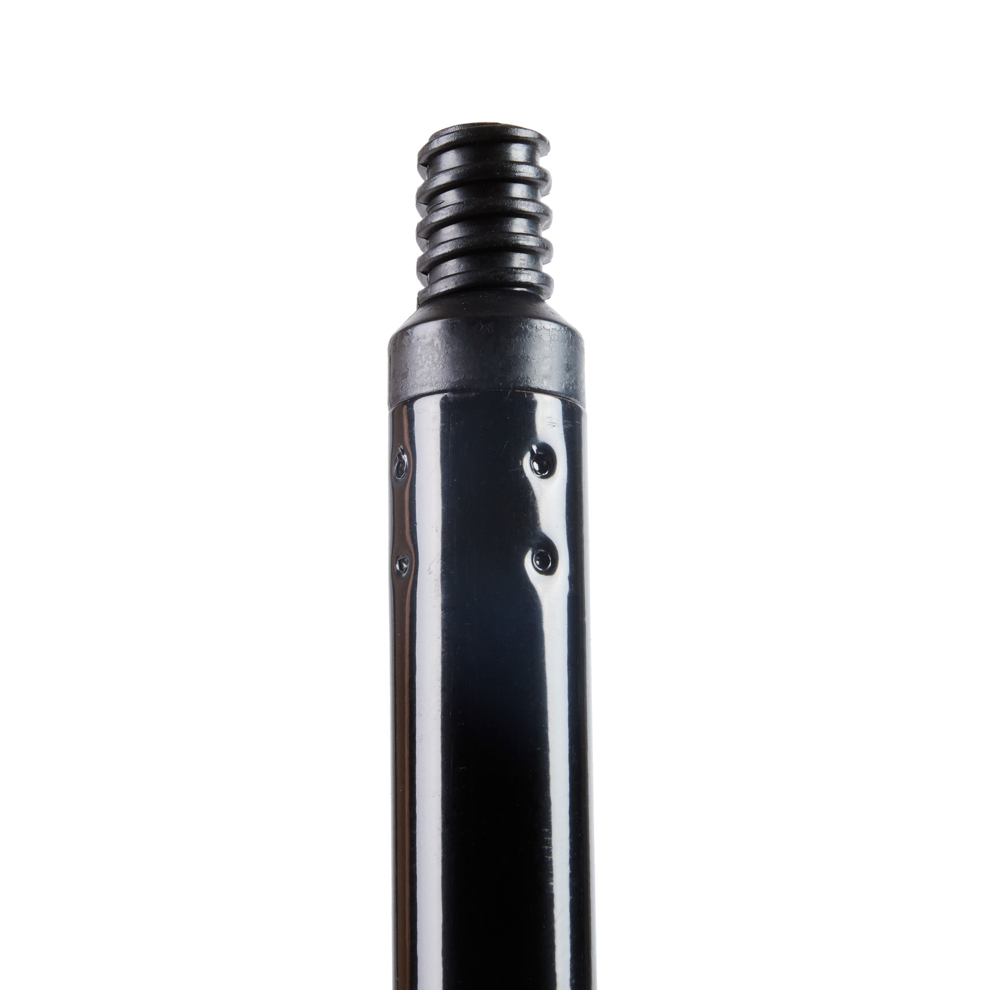 Clean Tek Professional Black Steel Wide Angled Broom Handle - Threaded - 48" - 1 count box