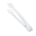 Cater Tek White Plastic Tongs - Ridged - 9" - 10 count box