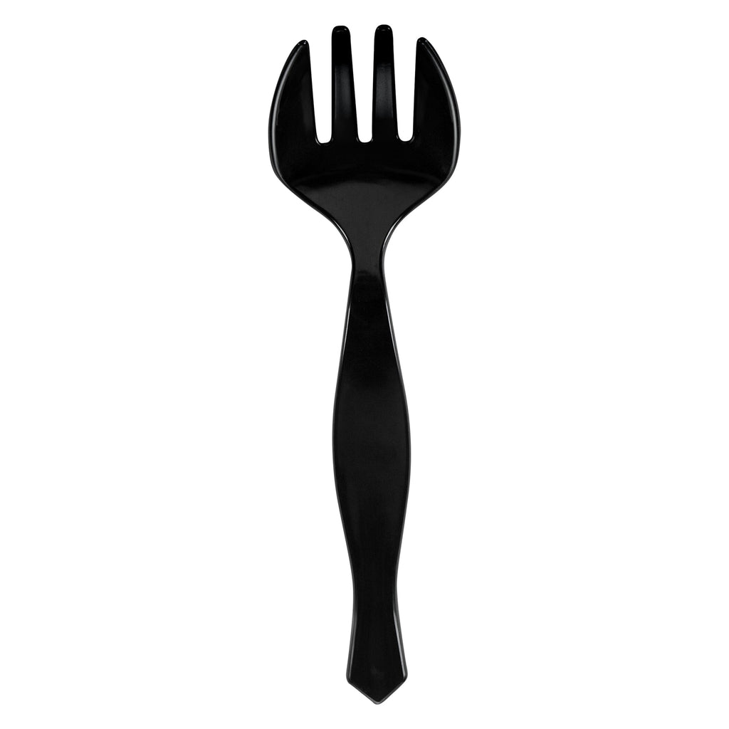 Cater Tek Black Plastic Serving Fork - 8 1/2" - 10 count box