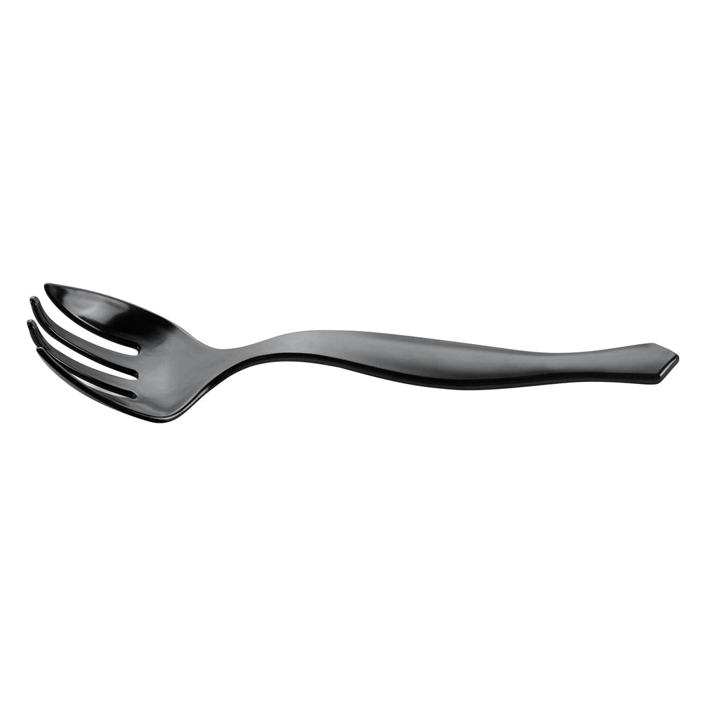 Cater Tek Black Plastic Serving Fork - 8 1/2" - 100 count box
