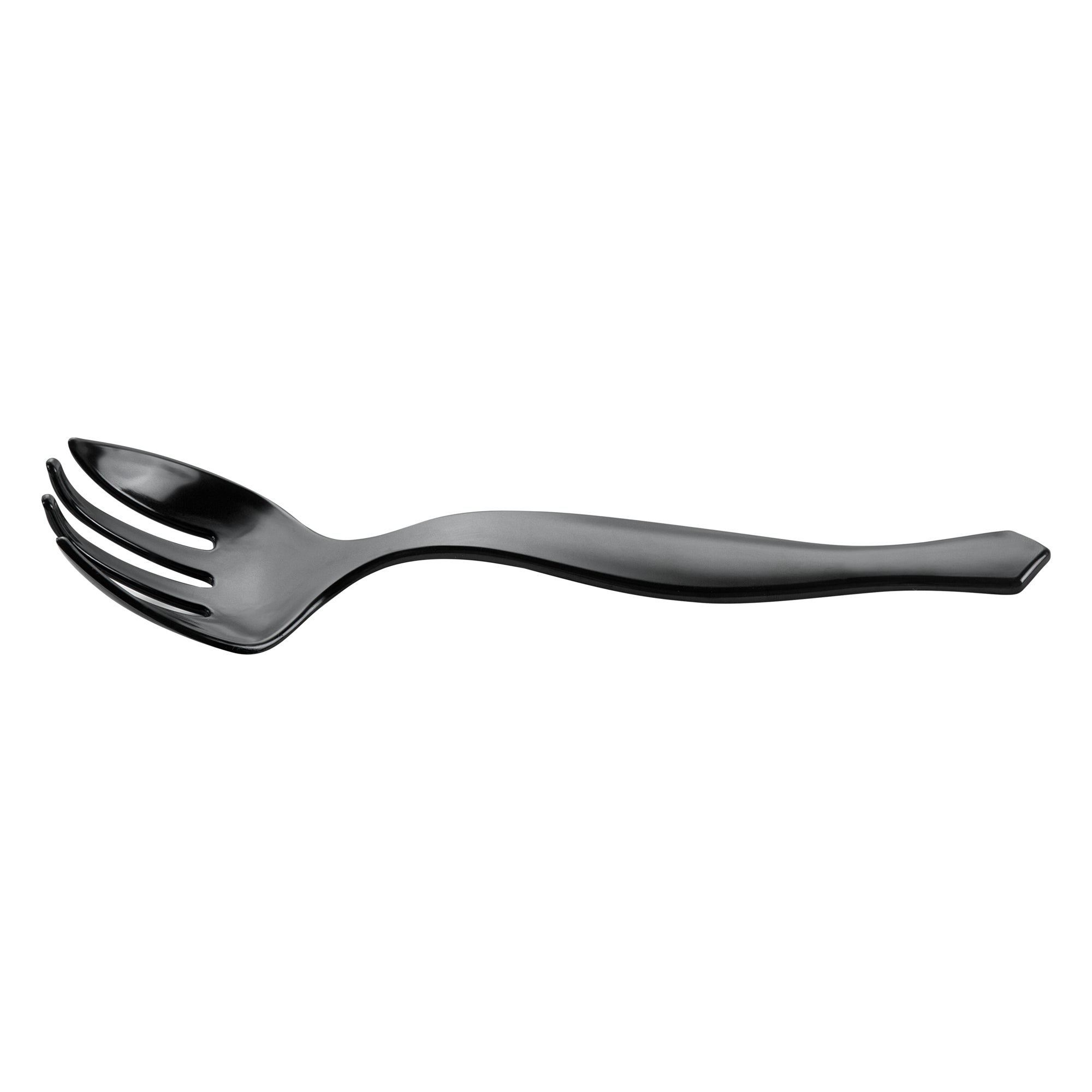 Cater Tek Black Plastic Serving Fork - 8 1/2" - 100 count box