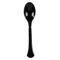 Cater Tek Black Plastic Serving Spoon - 9 3/4" - 10 count box