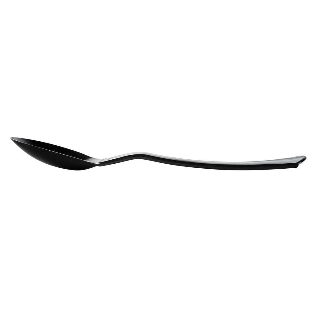 Cater Tek Black Plastic Serving Spoon - 9 3/4" - 10 count box
