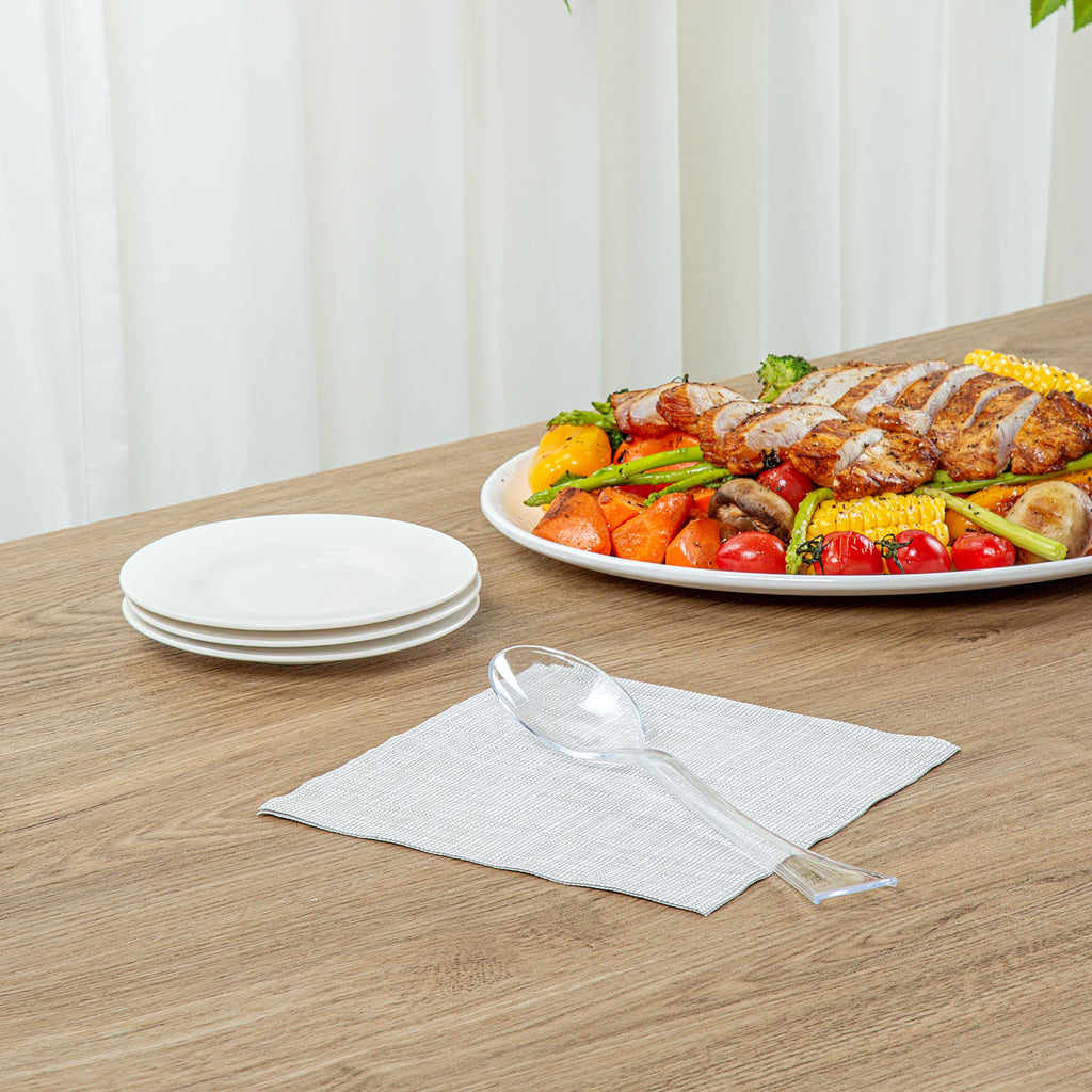 Cater Tek Clear Plastic Serving Spoon - 9 3/4" - 100 count box