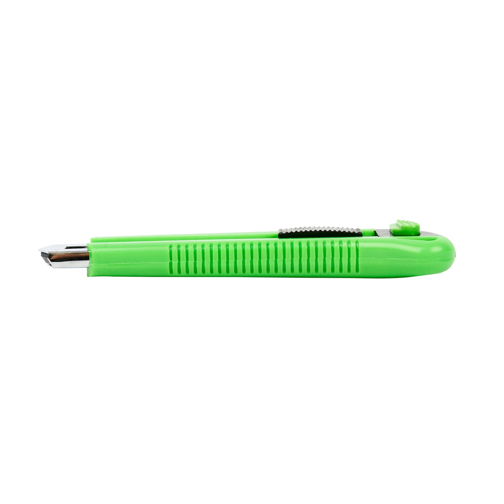 Handy Tek Green Snap Off Blade Knife - 6 3/4" - 12 count box