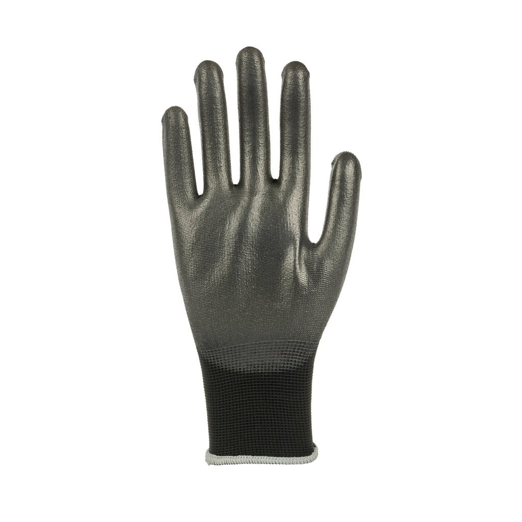 Life Protector Black Nylon Extra Large Work Gloves - with Polyurethane Palm Coating - Pair - 1 count box