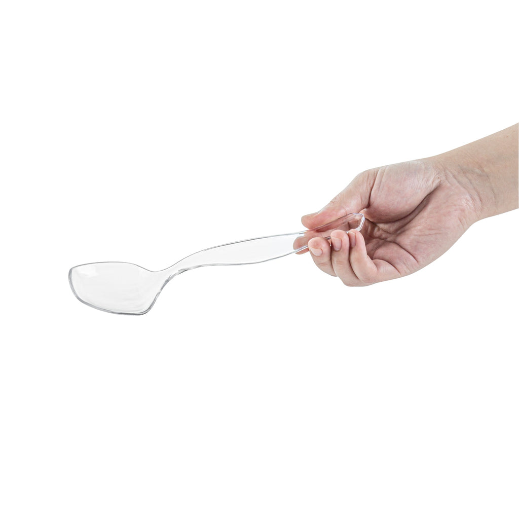 Cater Tek Clear Plastic Serving Spoon - 8 1/2" - 10 count box