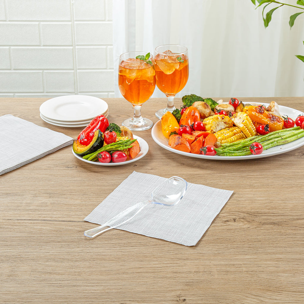 Cater Tek Clear Plastic Serving Spoon - 8 1/2" - 100 count box