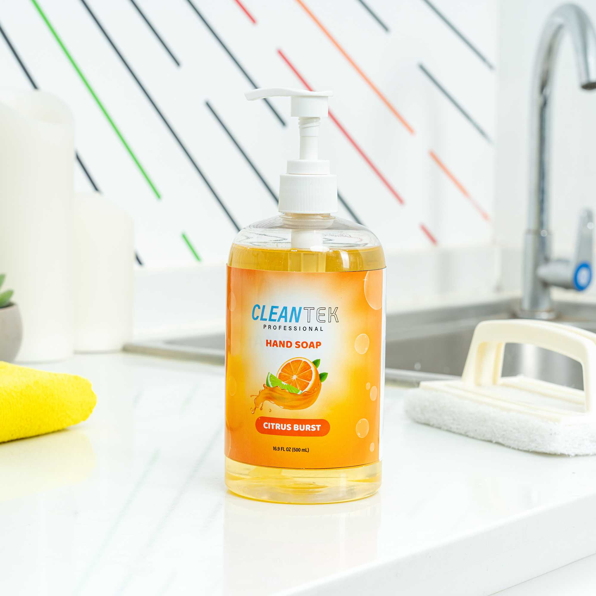 Clean Tek Professional 16.9 fl. oz Liquid Hand Soap - Citrus Burst - 24 count box