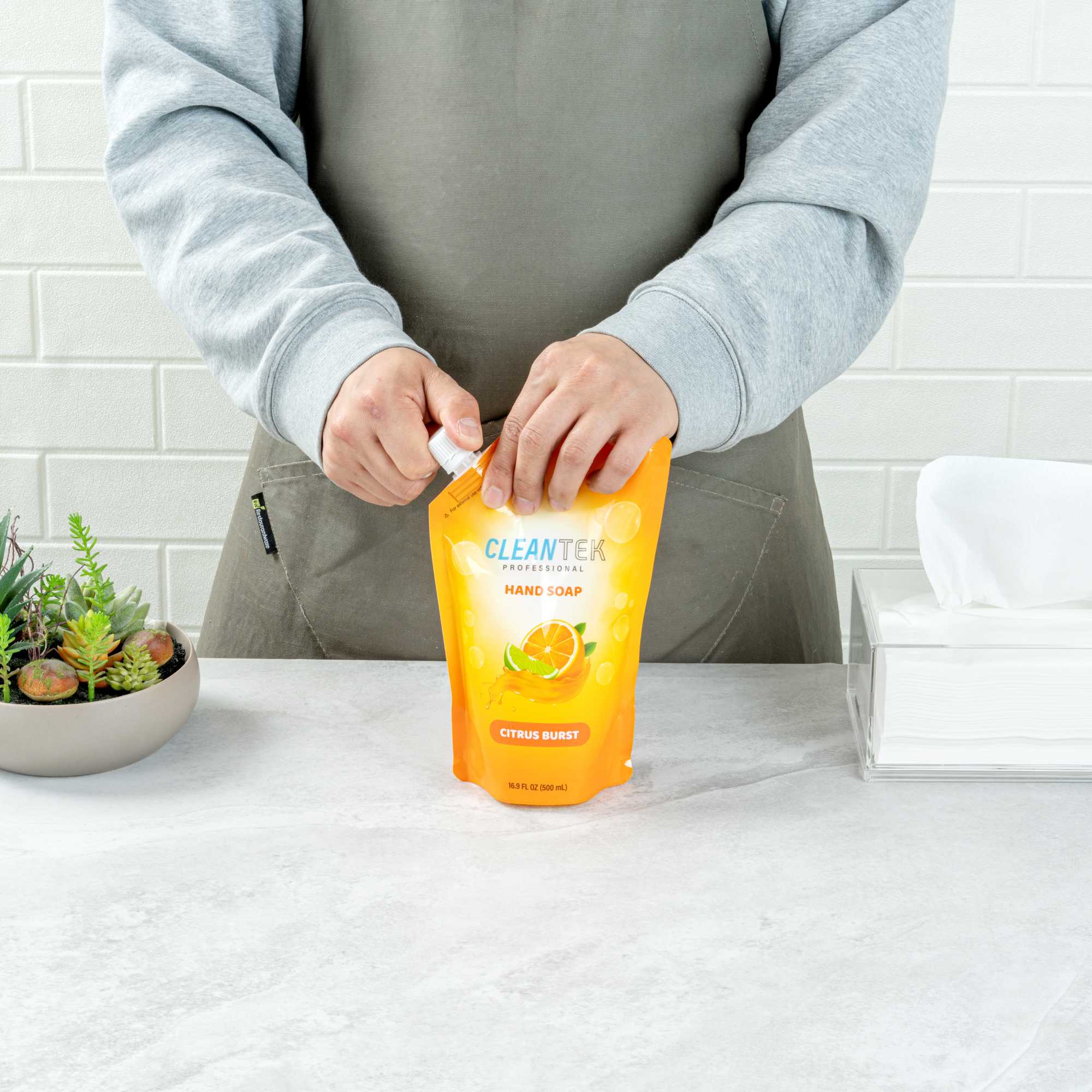 Clean Tek Professional 16.9 fl. oz Liquid Hand Soap Refill - Citrus Burst - 1 count box