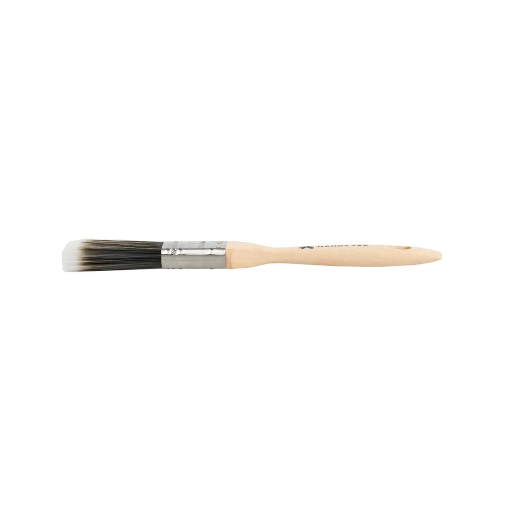 Handy Tek Synthetic Polyester Paint Brush - Flat, Beaver Tail - 1" - 144 count box