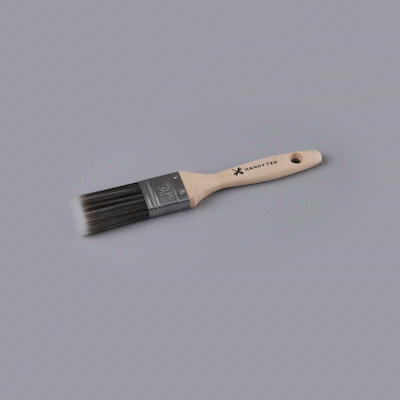 Handy Tek Synthetic Polyester Paint Brush - Flat, Beaver Tail - 1 1/2" - 1 count box