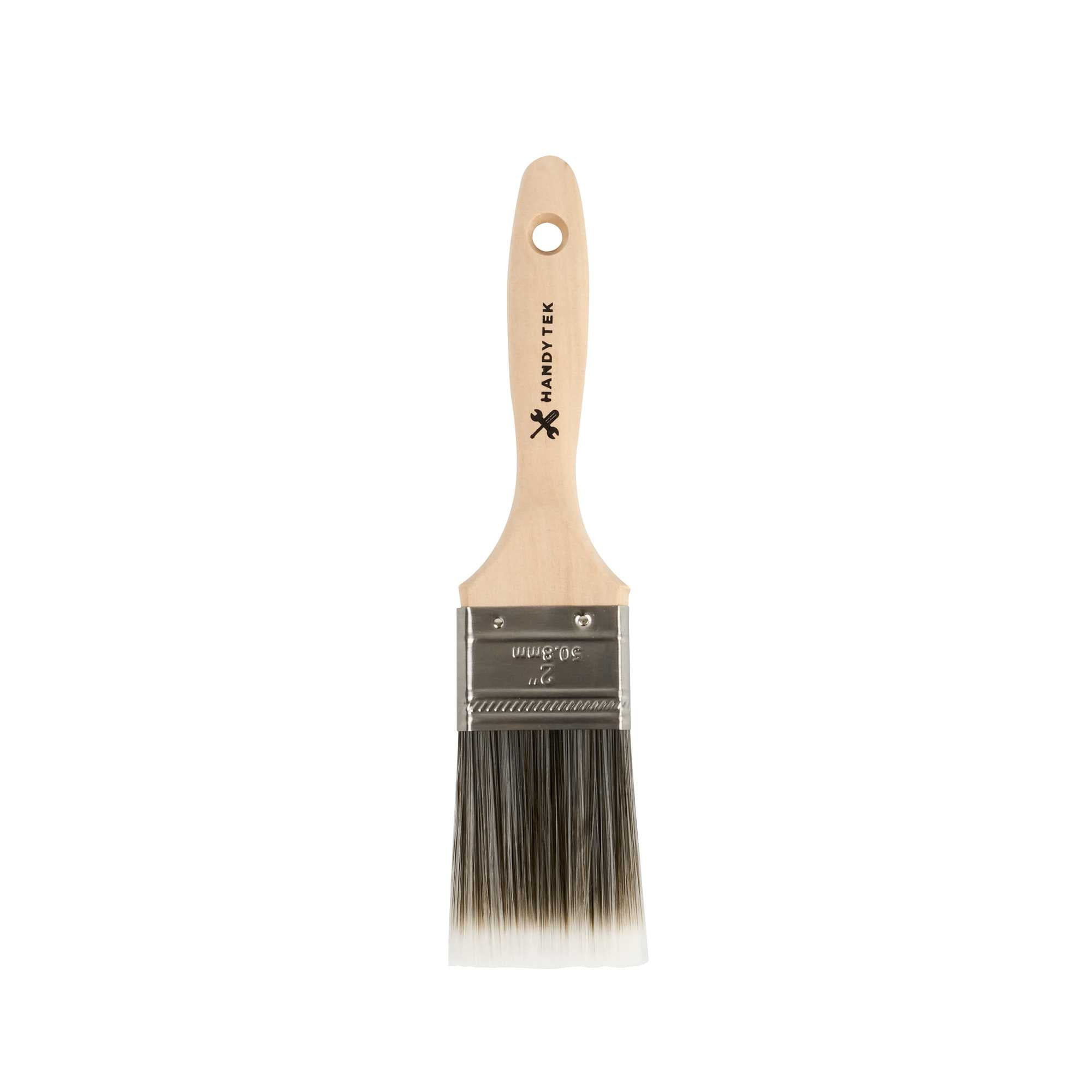 Handy Tek Synthetic Polyester Paint Brush - Flat, Beaver Tail - 2" - 1 count box