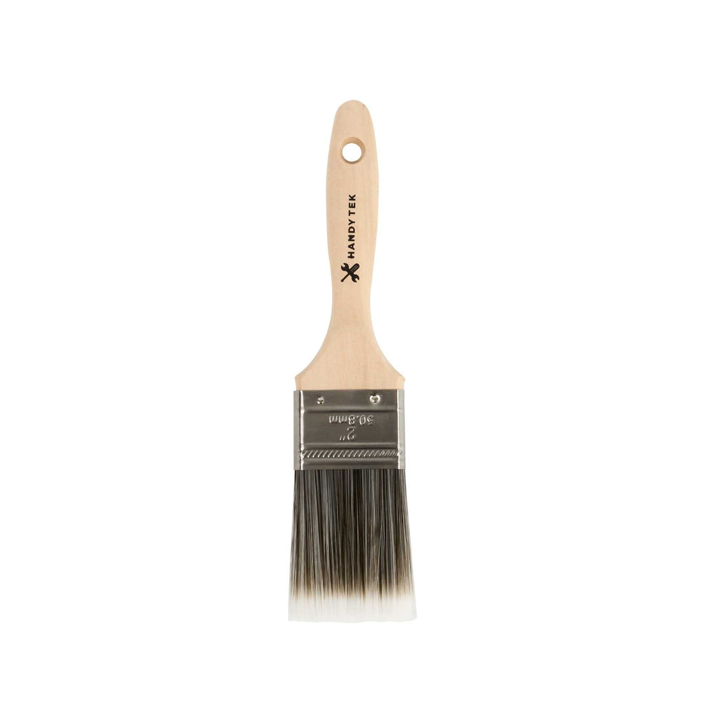 Handy Tek Synthetic Polyester Paint Brush - Flat, Beaver Tail - 2" - 120 count box