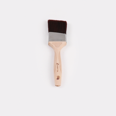 Handy Tek Polyester Paint Brush - Angled, Soft Tip, Textured Handle - 2 1/2" - 1 count box